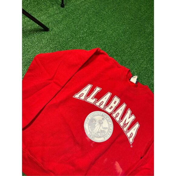 Size M - vintage Y2K university of Alabama Crimson Tide Jansport crew sweatshirt - Picture 3 of 7